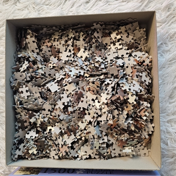 Bits and‎ Pieced jigsaw puzzle Winter Raid Native American 1500 piece - Picture 6 of 7